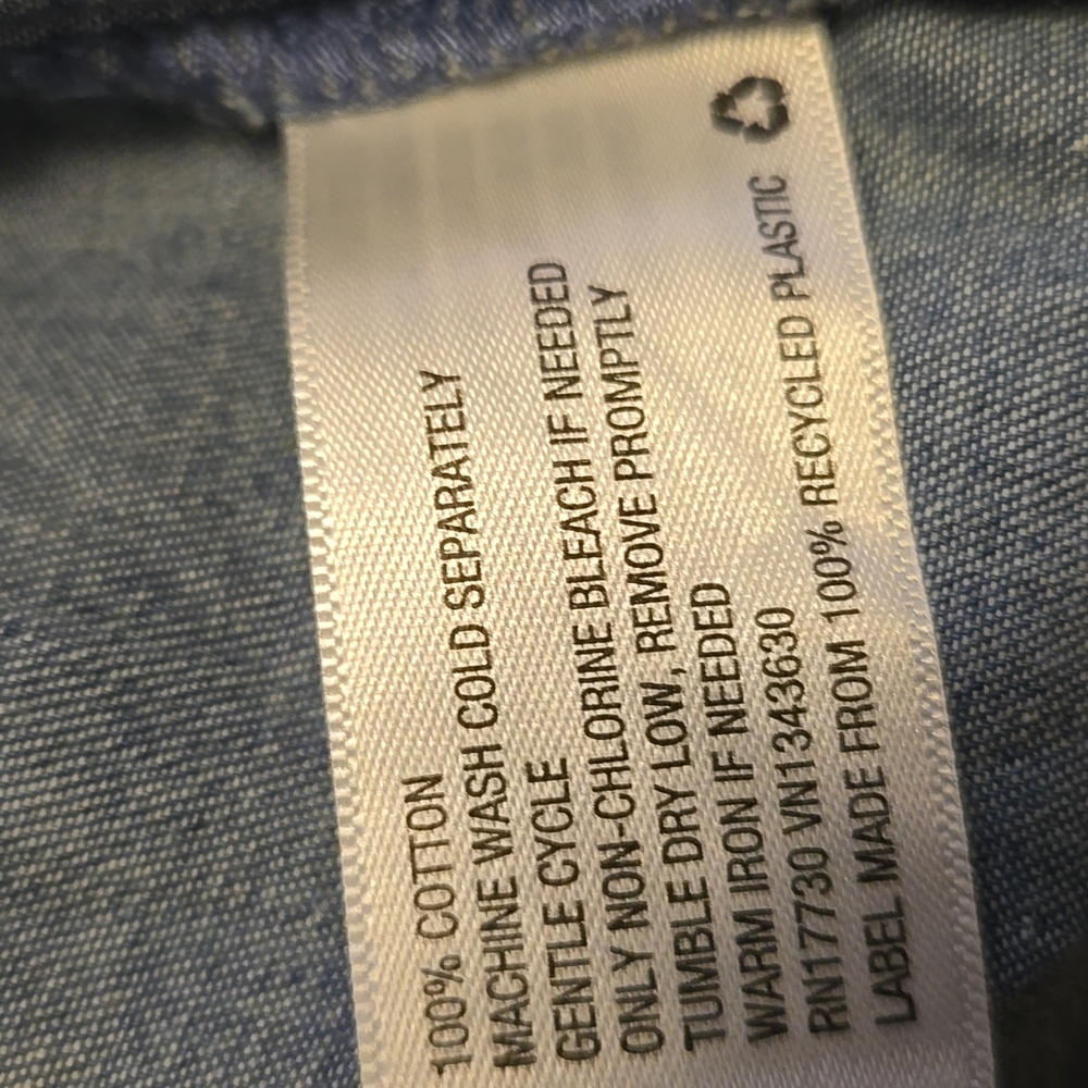Universal Thread Blue Peplum Blouse - Picture 6 of 6